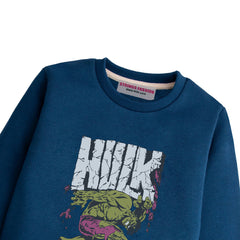 HULK NAVY BOYS LONG SLEEVE SWEAT-SHIRT