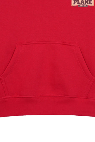 PLANE RED BOYS FLEECE HOODIE