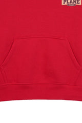 PLANE RED BOYS FLEECE HOODIE