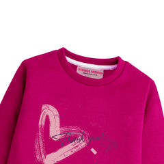 THANKS YOU RED GIRLS LONG SLEEVE SWEAT-SHIRT