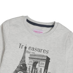 TREASURES OATMEAL BOYS LONG SLEEVE SWEAT-SHIRT
