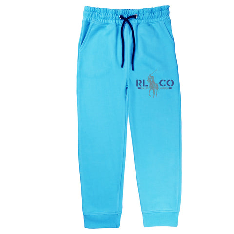 POLO BOY SKY BLUE TERYY FABRIC TRACK SUIT