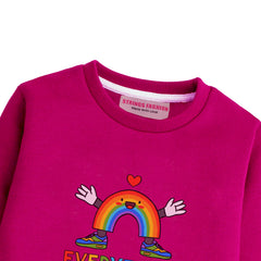 EVERYTHING RED COLOR BOYS LONG SLEEVE SWEAT-SHIRT