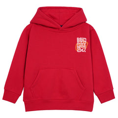 BURN FOR FAT RED BOYS FLEECE HOODIE