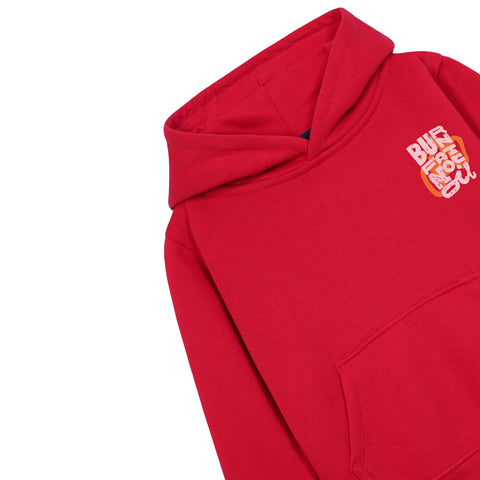 BURN FOR FAT RED BOYS FLEECE HOODIE