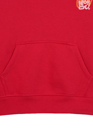 BURN FOR FAT RED BOYS FLEECE HOODIE