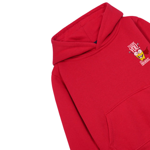 THANK YOU RED BOYS FLEECE HOODIE