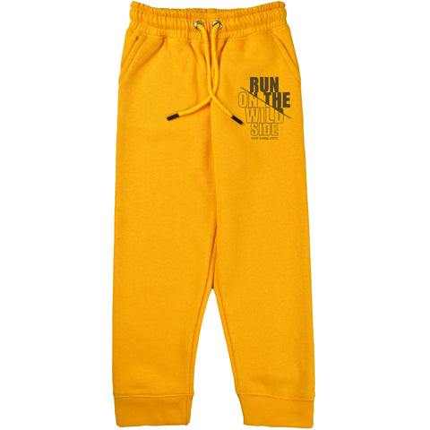 RUN ON THE WILD SIDE JUNIOR BOY YELLOW HEADER COLOR TRACK SUIT