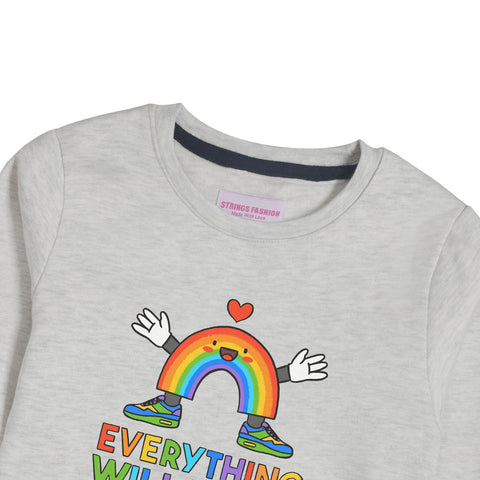 EVERYTHING OATMEAL BOYS LONG SLEEVE SWEAT-SHIRT
