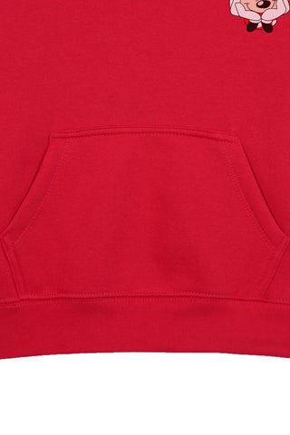 MINNIE RED GIRLS FLEECE HOODIE