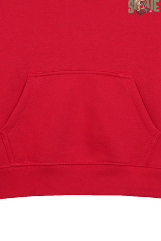 Skate Red Color Boys Fleece Hoodie