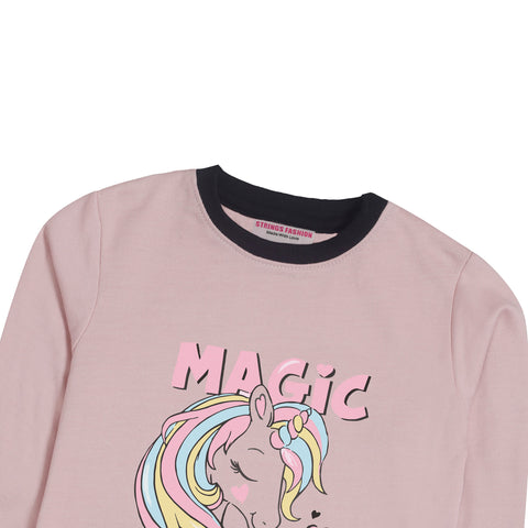 MAGIC PINK GIRLS LONG SLEEVE SWEAT-SHIRT