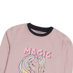 MAGIC PINK GIRLS LONG SLEEVE SWEAT-SHIRT