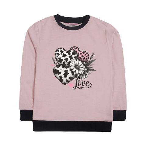 LOVE PINK GIRLS LONG SLEEVE SWEAT-SHIRT