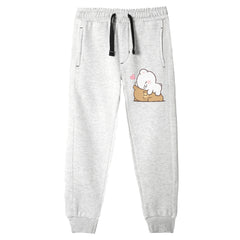 MOCHA & MILK JUNIOR GIRLS OATMEAL COLOR TRACK SUIT