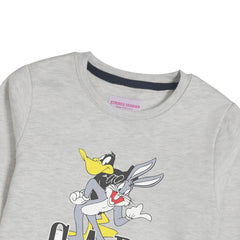 GAP OATMEAL BOYS LONG SLEEVE SWEAT-SHIRT