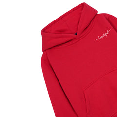 BEAUTIFUL RED GIRLS FLEECE HOODIE