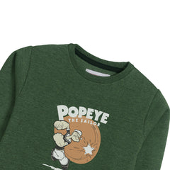 POPEYE SWEAT-SHIRT ARMY COLOR