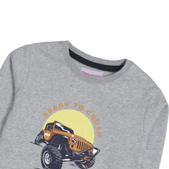 READY TO CRUSH GREY HEADER BOYS SWEAT-SHIRT