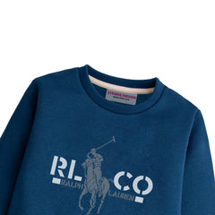 POLO NAVY BOYS LONG SLEEVE SWEAT-SHIRT