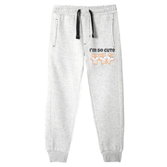 I'M SO CUTE JUNIOR GIRLS OATMEAL COLOR TRACK SUIT