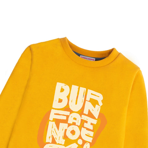 BURN FOR FAT FLEECE MUSTERED SWEATSHIRT