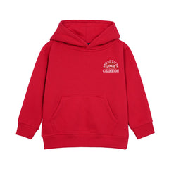 CHAMPION RED BOYS FLEECE HOODIE