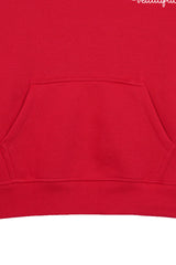 BEAUTIFUL RED GIRLS FLEECE HOODIE