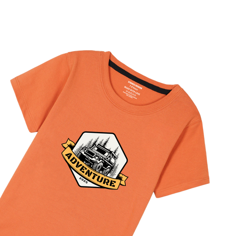 ORANGE GRAPHICS ADVENTURE T-SHIRT