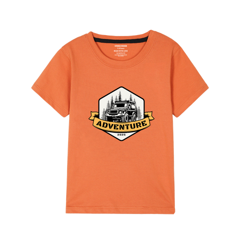 ORANGE GRAPHICS ADVENTURE T-SHIRT
