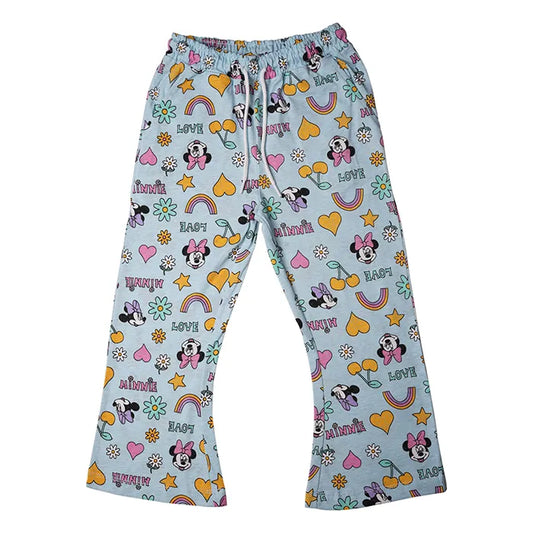 MINNIE PRINTED SKY BLUE GIRLS TROUSER 700