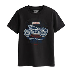 AMERICAN BIKE BOYS SHORT SLEEVE BLACK T.SHIRT & BOX PRINTED SHORTS (SF-28101)