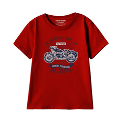 AMERICAN BIKE BOYS SHORT SLEEVE MEHROON T.SHIRT &  SHORTS (SF-29301)