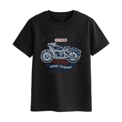 AMERICAN BIKE BOYS SHORT SLEEVE BLACK T.SHIRT & SHORTS