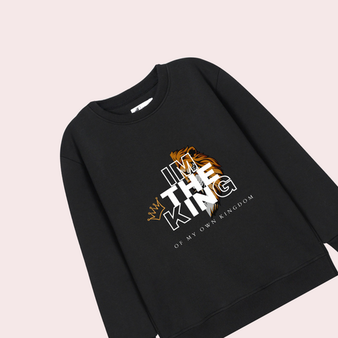 MOTERCYCLE BLACK COLOR BOYS LONG SLEEVE SWEAT-SHIRT