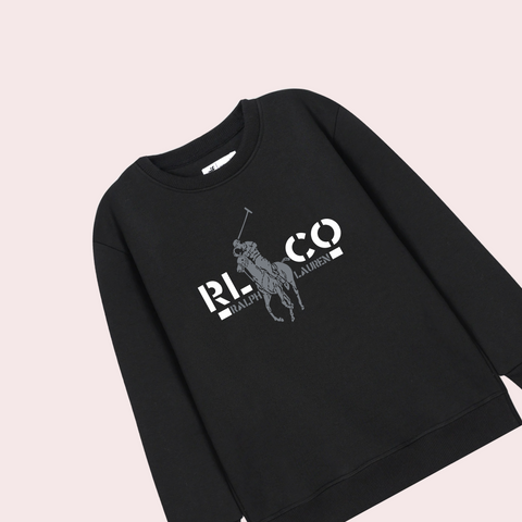POLO BLACK COLOR BOYS LONG SLEEVE SWEAT-SHIRT