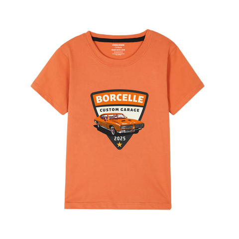 ORANGE GRAPHICS BORCELLE T-SHIRT