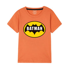 BATMAN BOYS SHORT SLEEVE ORANGE T.SHIRT & BOXES SHORTS (SF-28902)