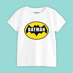BATMAN BOYS SHORT SLEEVE WHITE T.SHIRT & BLACK SHORTS (SF-27903)