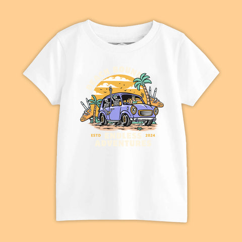 BEACH BOUND BOYS SHORT SLEEVE WHITE T.SHIRT & PLANE PRINTED SHORTS (SF-29103)