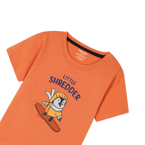 ORANGE GRAPHICS SHEDDER T-SHIRT