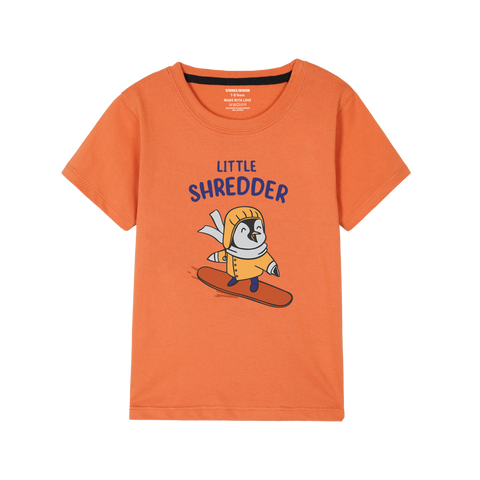 ORANGE GRAPHICS SHEDDER T-SHIRT