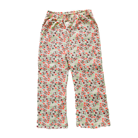 GIRLS FLORAL PRINTED BELL BOTTOM PENT