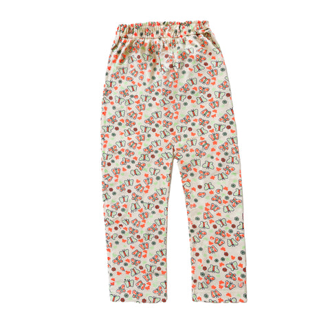 GIRLS FLORAL PRINTED BELL BOTTOM PENT