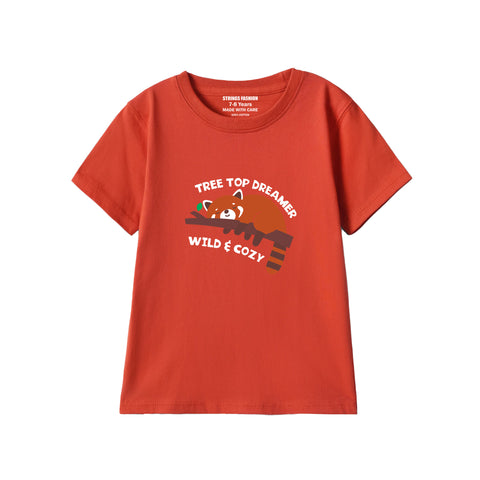 RED GRAPHICS DREAMER T-SHIRT