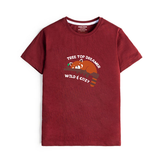 MAROON GRAPHICS DREAMER T-SHIRT 2000