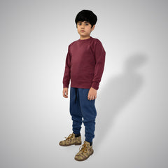 Junior Boy Sweat-Shirt Burgundy Color
