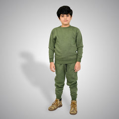 Junior Boy Sweat-Shirt Olive Green Color