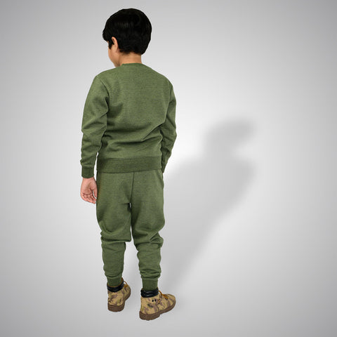 Junior Boy Sweat-Shirt Olive Green Color