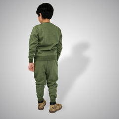 Junior Boy Sweat-Shirt Olive Green Color